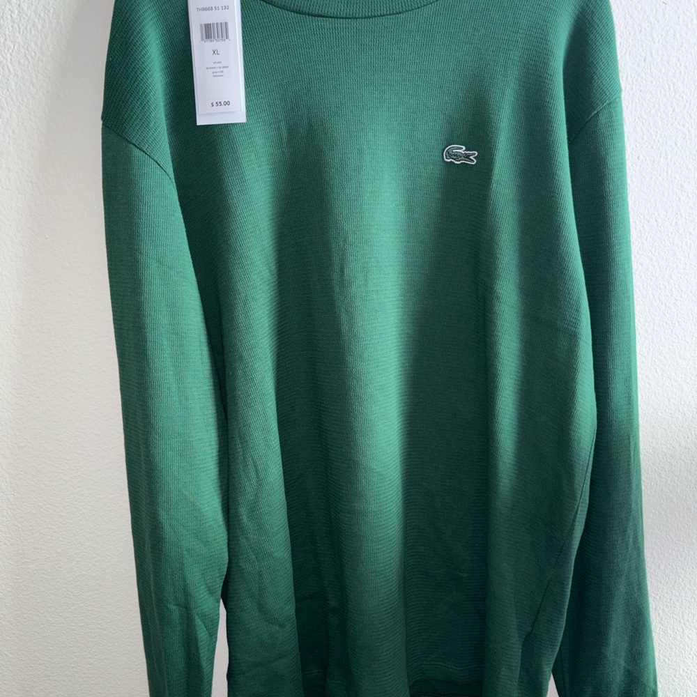 Lacoste Green Crewneck sleepwear XL NWT